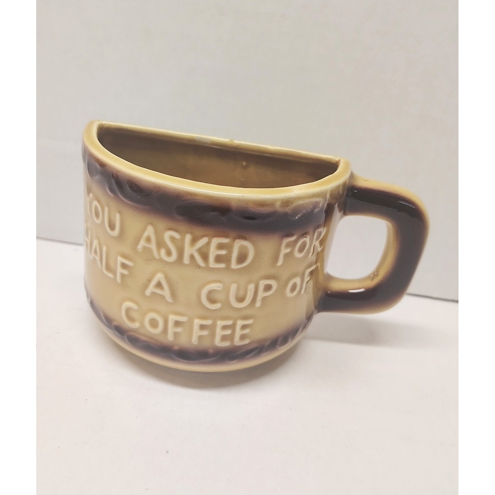 Vintage Niagara Falls Half Coffee Cup Mug You Asked For Half A Cup Novelty Mug